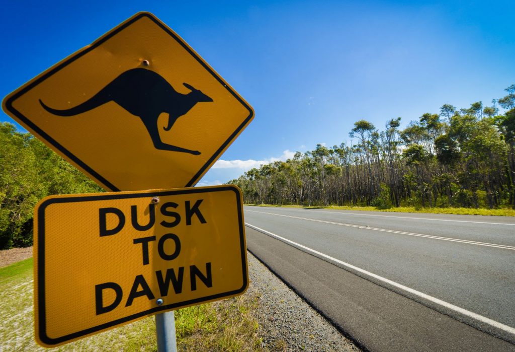 property market queensland road sign