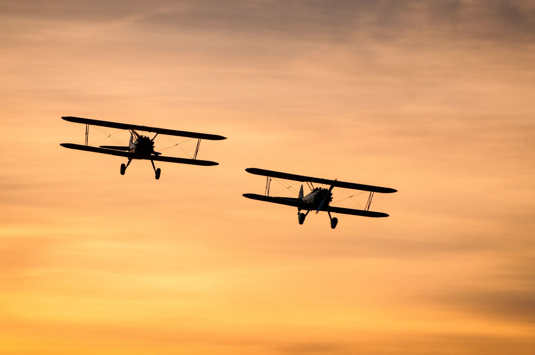 Tiger Moth BiPlanes at Sunset