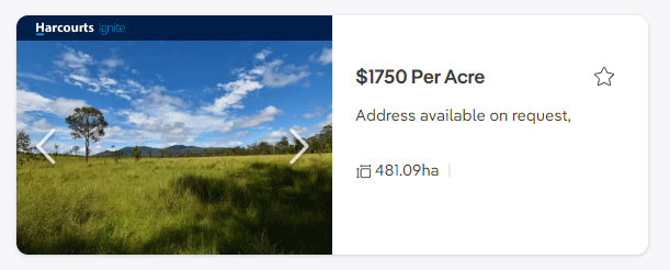 Cheap land in Burnett Region