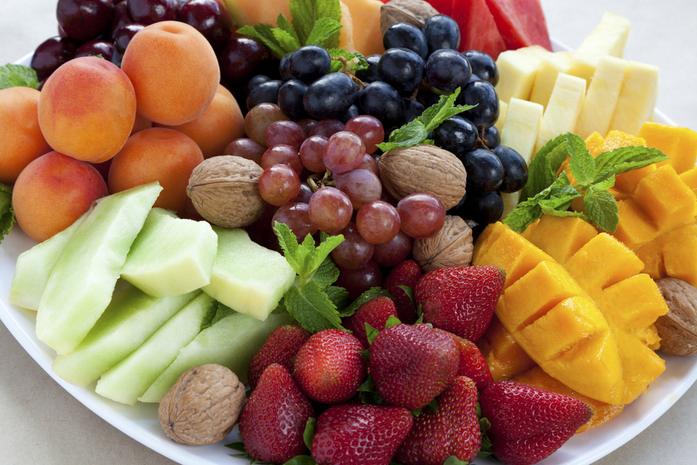 Christmas fruit platter 