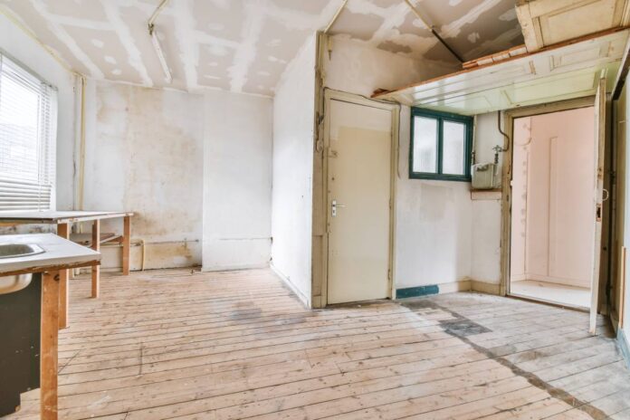 Unrenovated room in house - potential for property flip