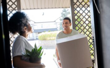 Couple moving to their new Queensland home